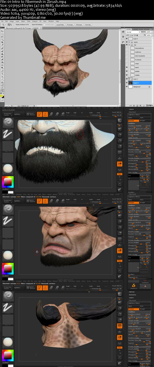 Introduction to Fibremesh in ZBrush Volume 2