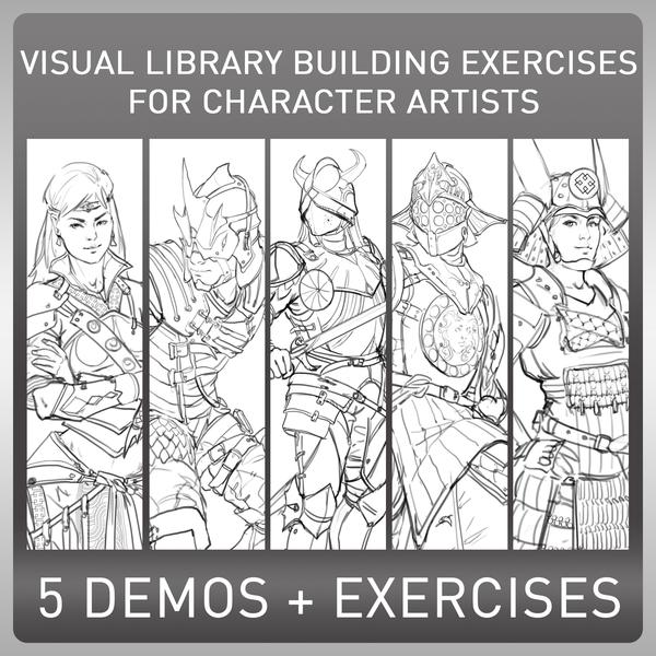 Gumroad - Visual Library Building Exercises for Character Artists by Alex Negrea