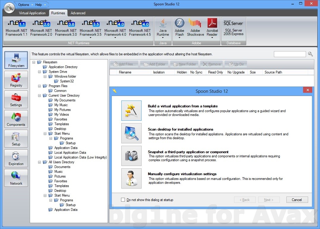 Spoon Virtual Application Studio 12.0.340