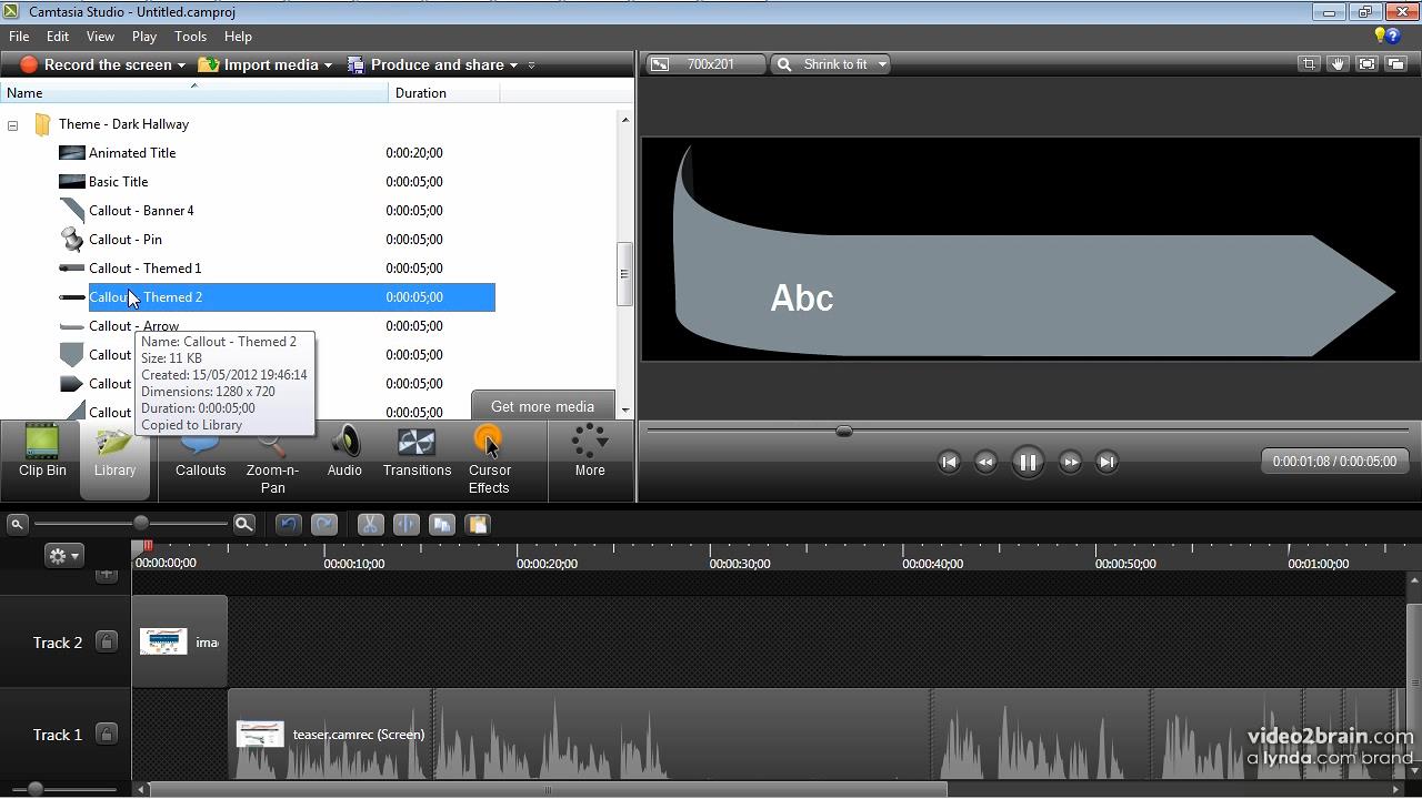 Création d’un teaser de présentation avec Camtasia 8