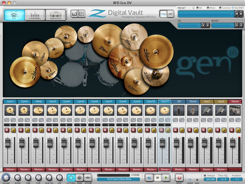 FXpansion Zildjian Digital Vaults Vol.1 v1.0.1 WIN OSX