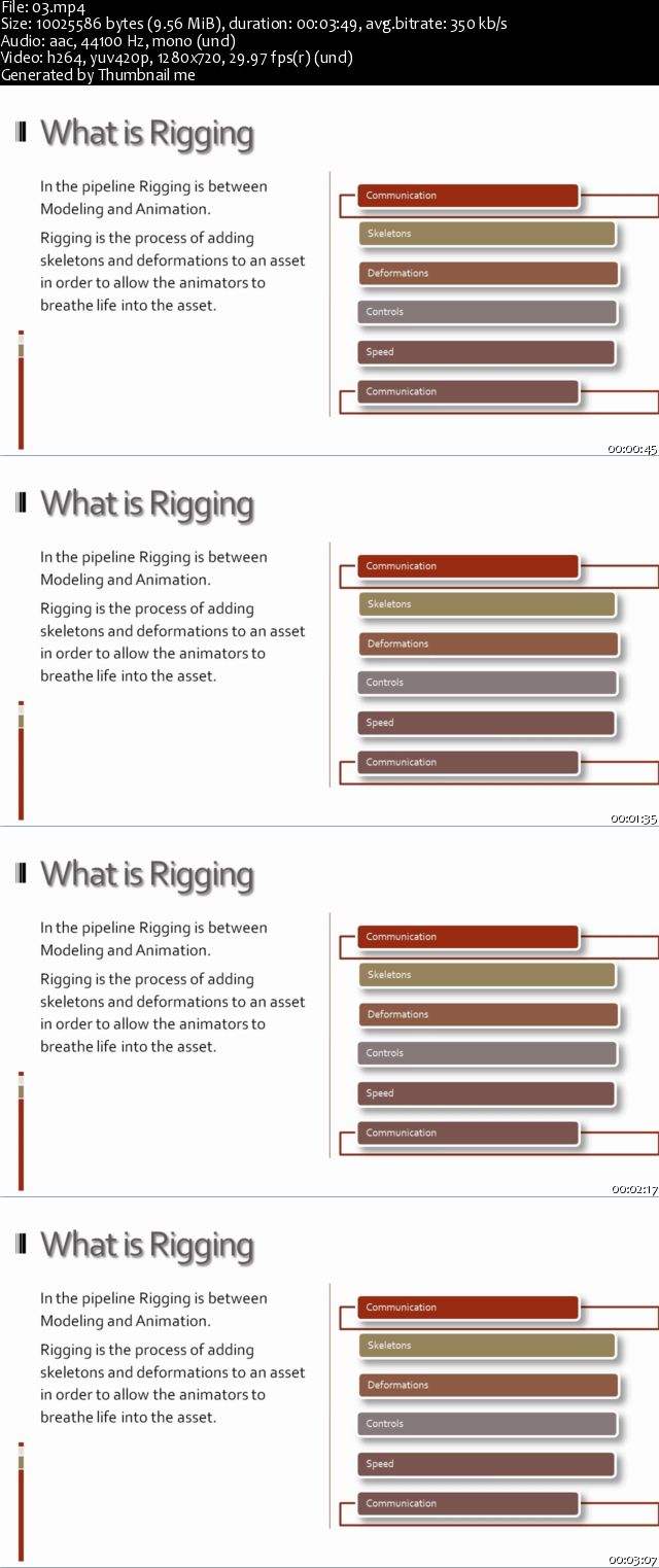 CGcircuit - Rigging 101 Volumes 1 - 4