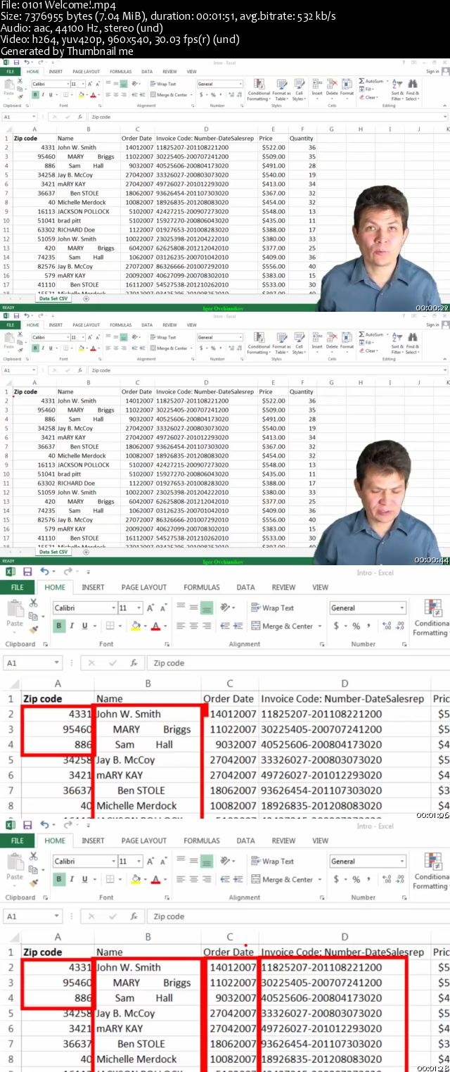 Data Manipulation In Excel