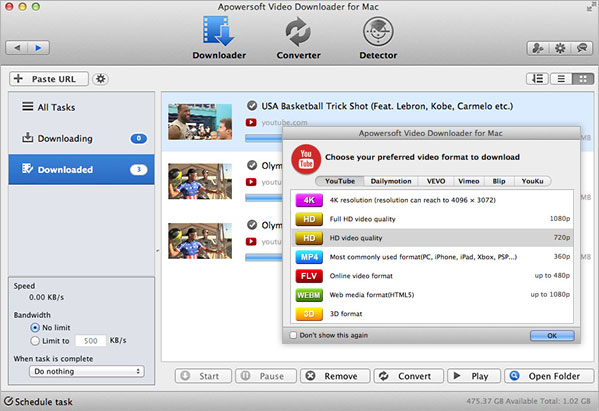 Apowersoft Video Downloader for Mac 1.4.7 Multilingual Mac OS X