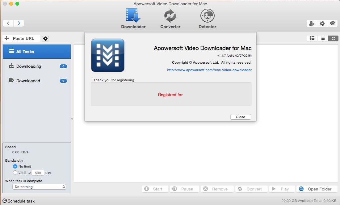 Apowersoft Video Downloader for Mac 1.4.7 Multilingual Mac OS X