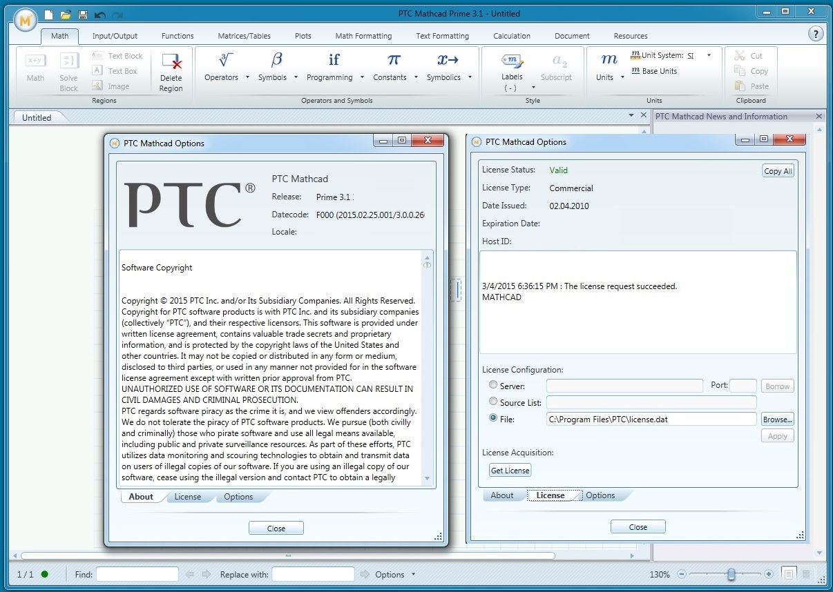 PTC Mathcad Prime 3.1 F000