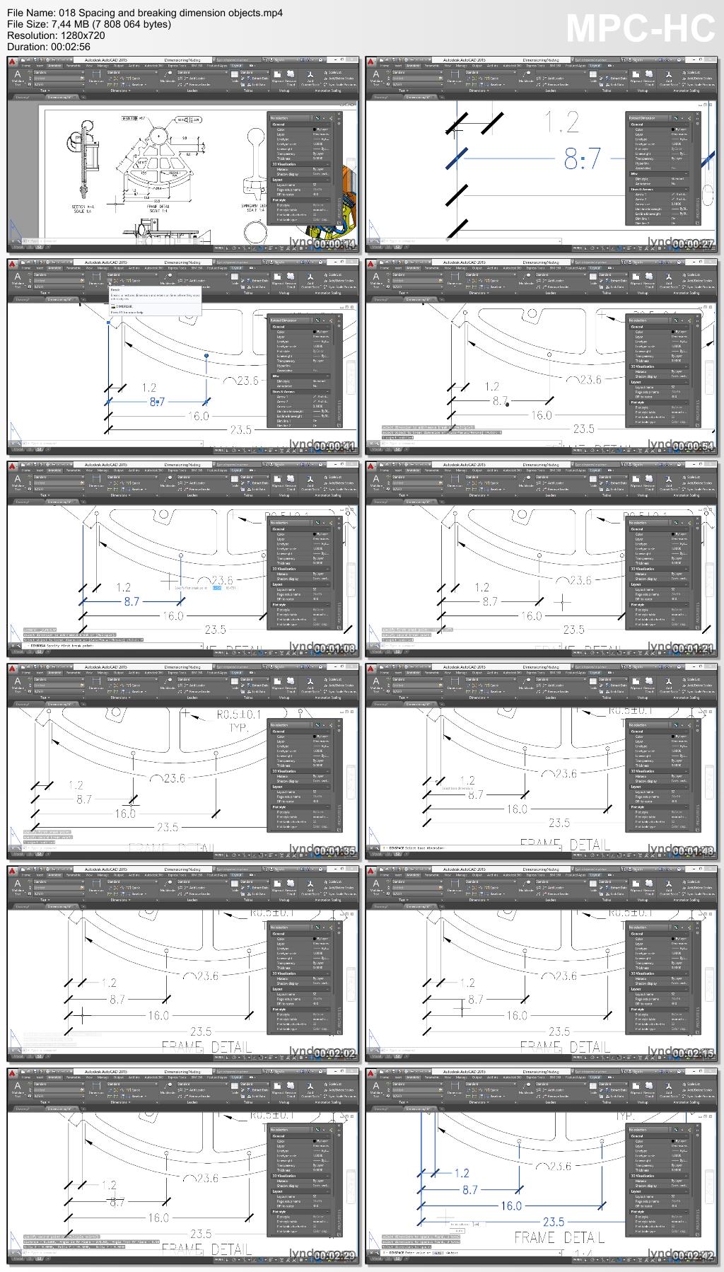 Lynda - Working with Dimensions in AutoCAD