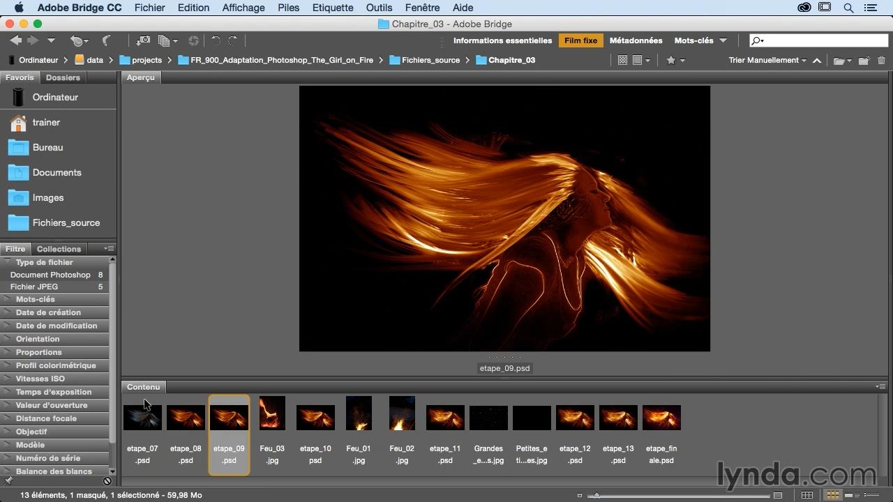 Photoshop CC : Girl on fire