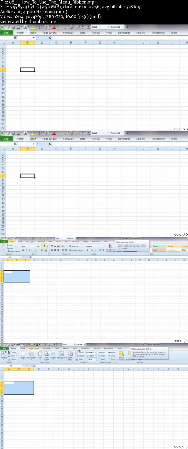 Microsoft Excel Step by Step Training for Beginners