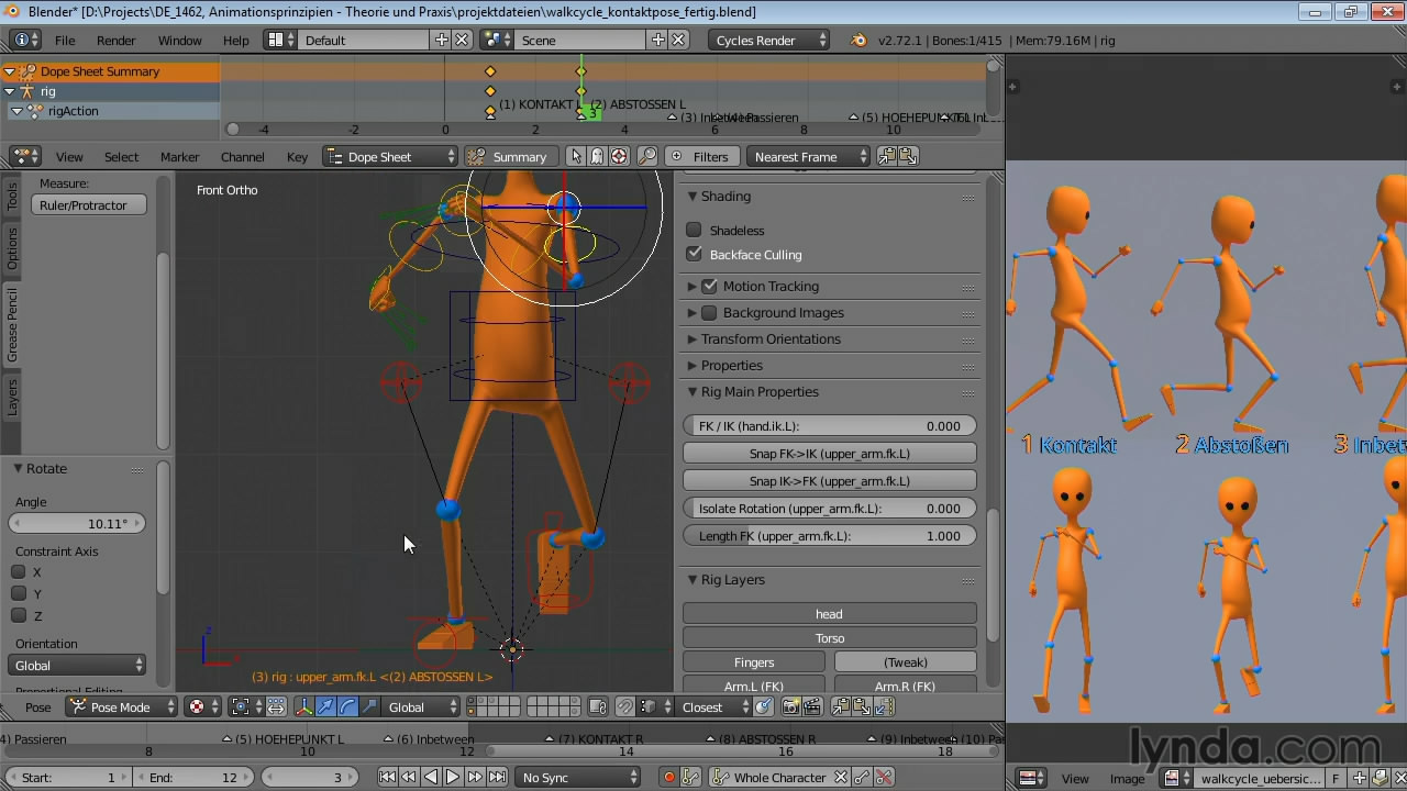 Blender – Prinzipien der Animation