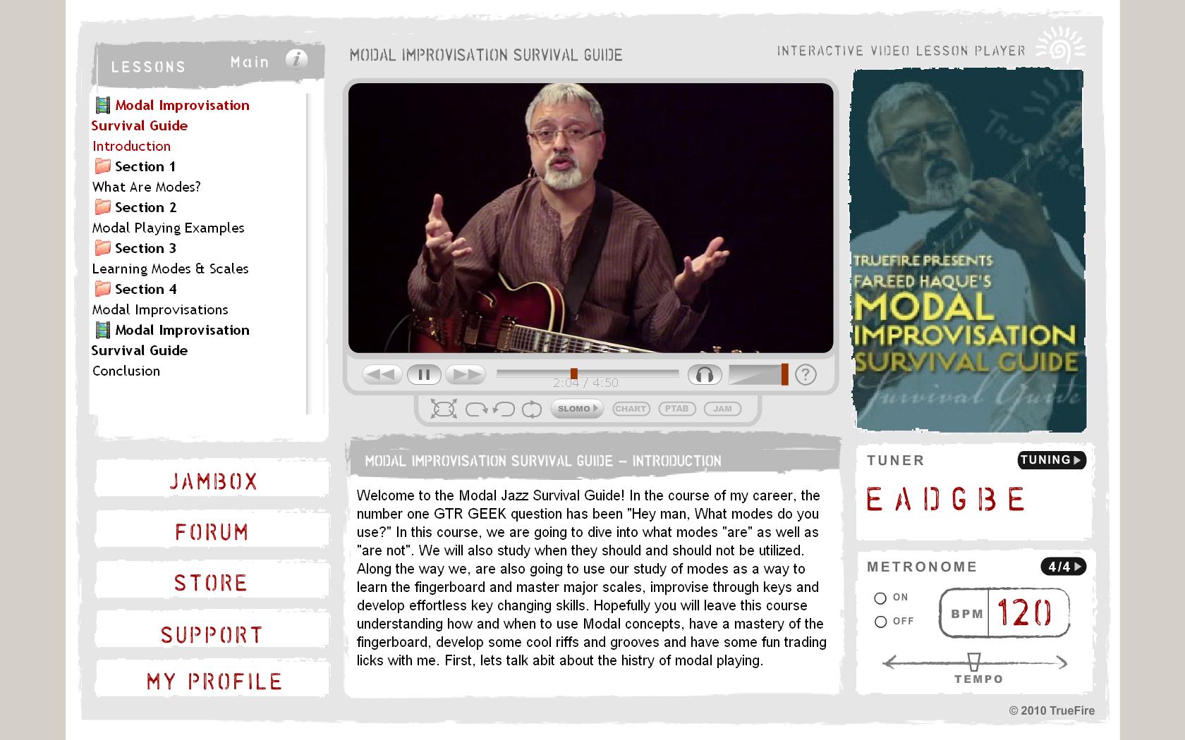 Truefire - Fareed Haque's Modal Improvisation Survival Guide