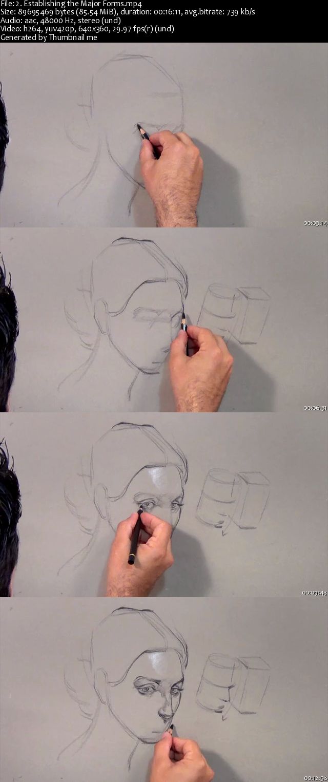 Drawing The Female Head from Above by Danny Galieote