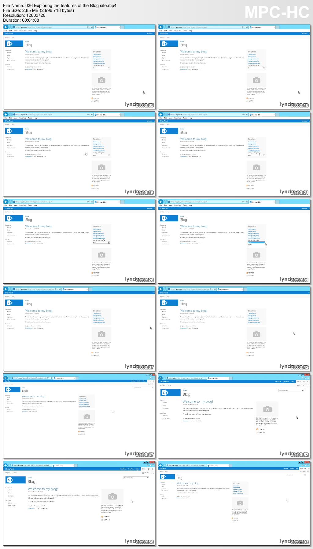 Lynda - SharePoint 2013 Site and Collection Templates