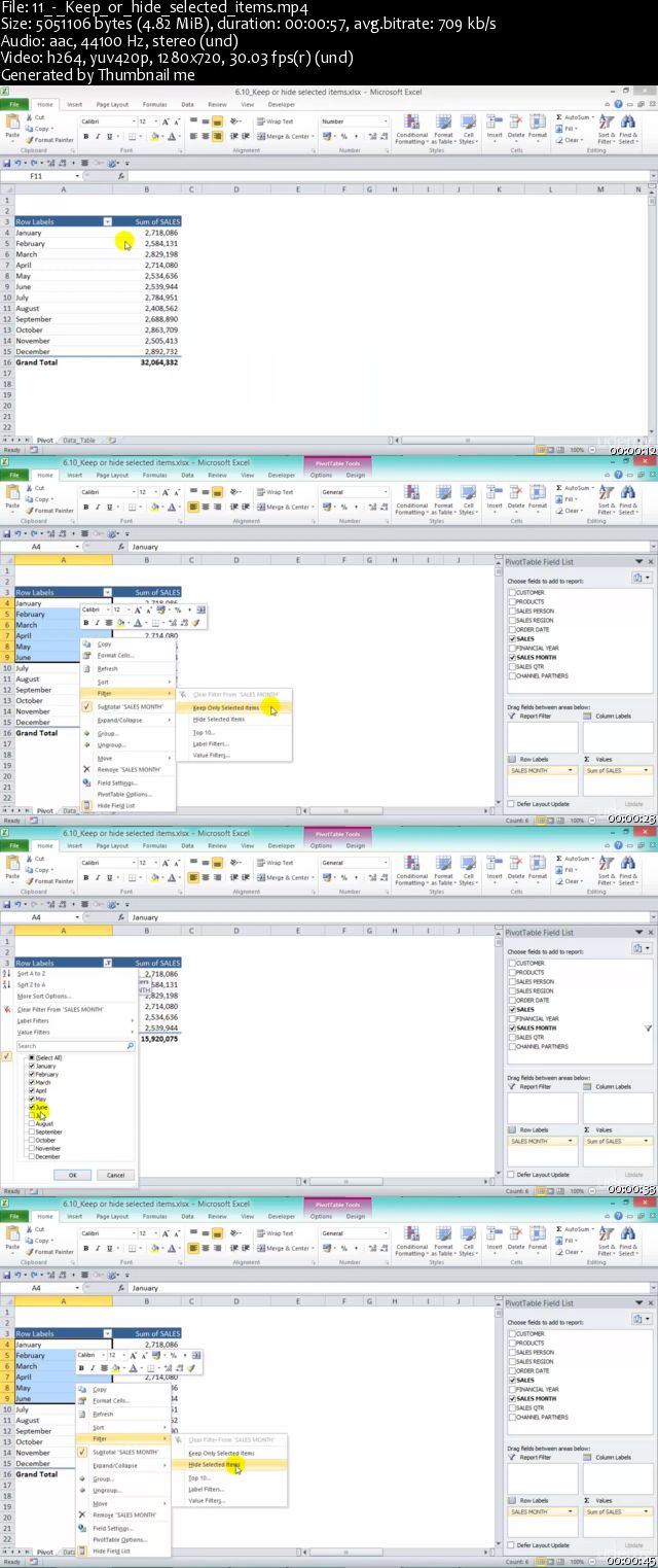 Excel With Excel Pivot Tables: Filtering