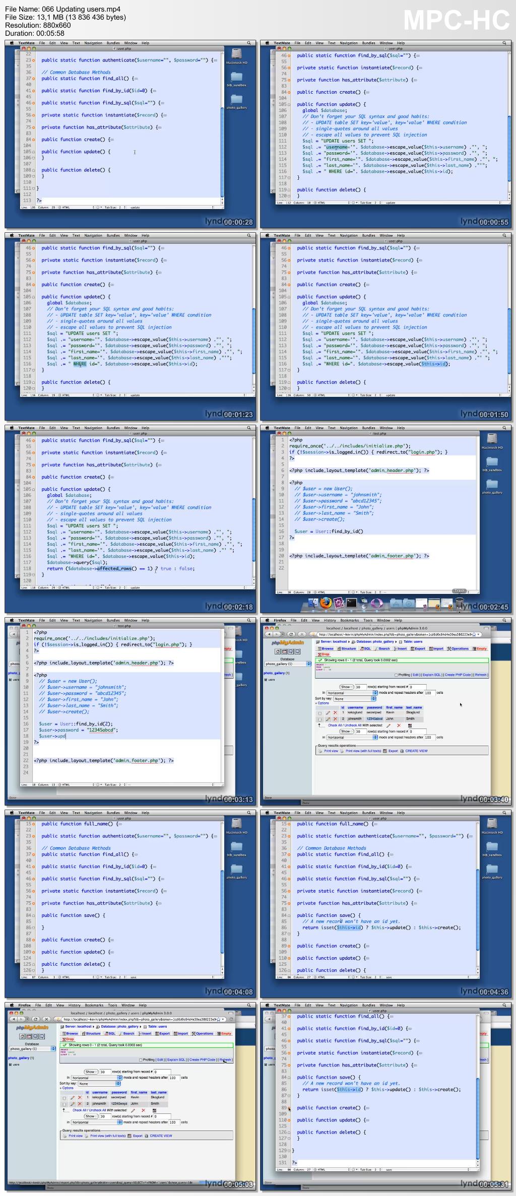 Lynda - PHP with MySQL Beyond the Basics (updated Mar 18, 2015)