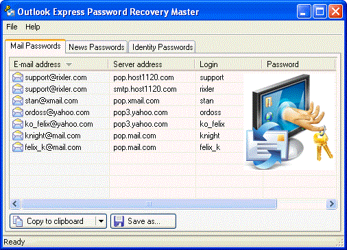 Outlook Express Password Recovery Master 1.2