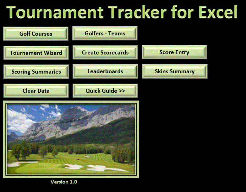 Tournament Tracker for Excel 2007/2010/2013 v1.0