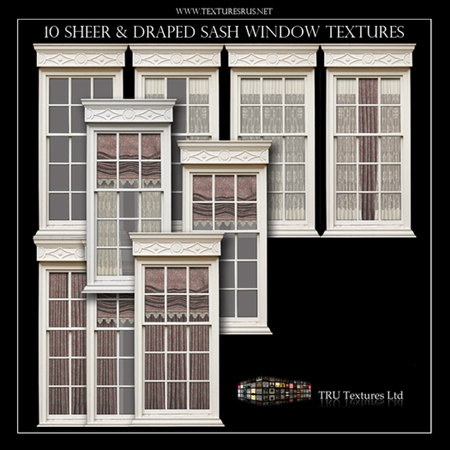 Textures R Us Cream Victorian Window Textures