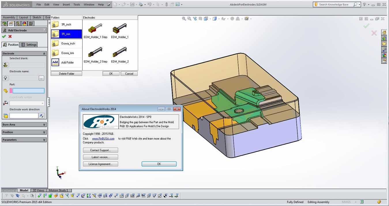 R&B ElectrodeWorks 2014 SP0 for SolidWorks 2012-2015 Win64