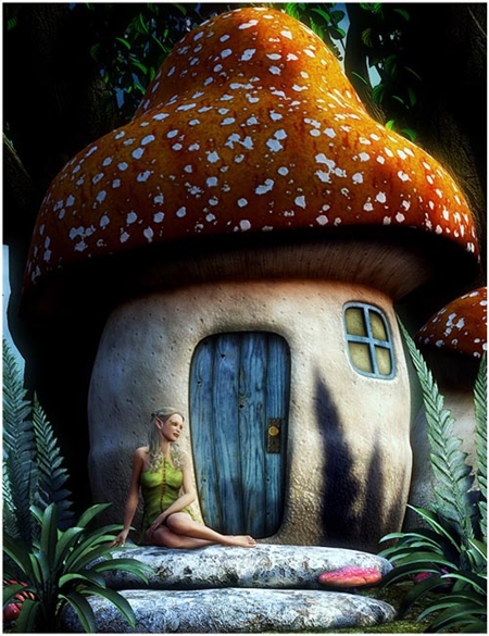 Mushroom Fairy House