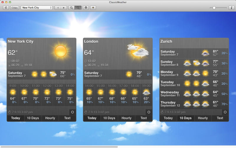 ClassicWeather HD v1.1 Multilingual Mac OS X