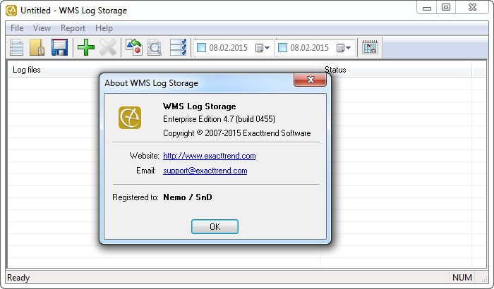 ExactTrend WMS Log Storage 4.7 Build 0455