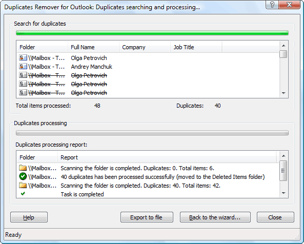 Duplicates Remover for Outlook 2.8.0