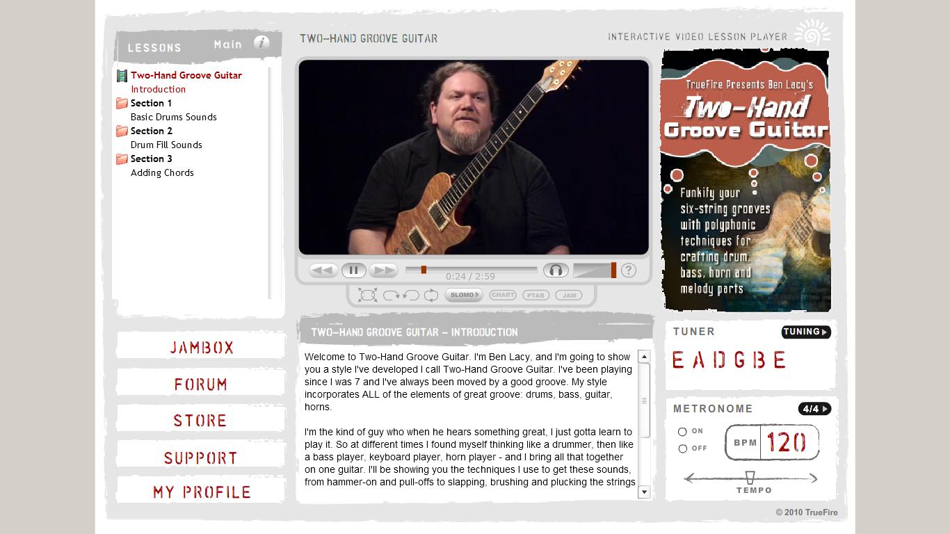 Truefire - Ben Lacy's Two-Hand Groove Guitar [repost]