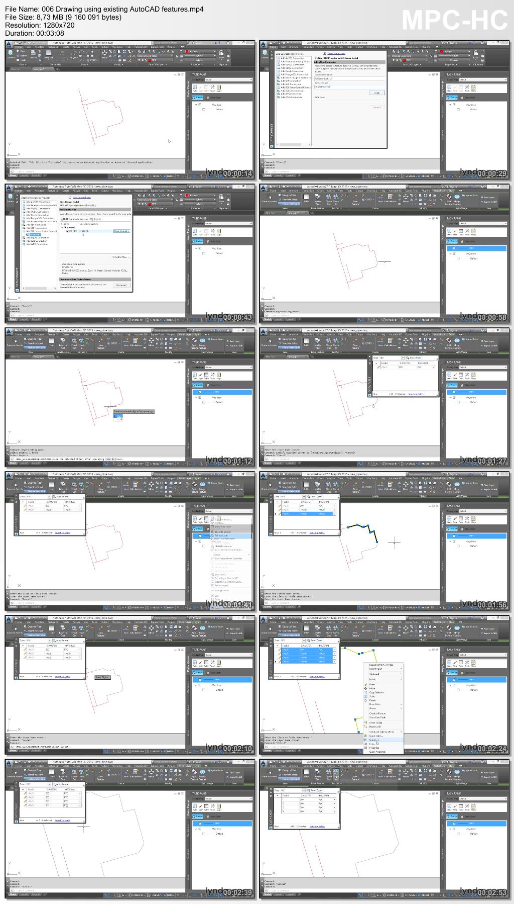 Lynda - Using SQL Server Spatial with AutoCAD Map 3D