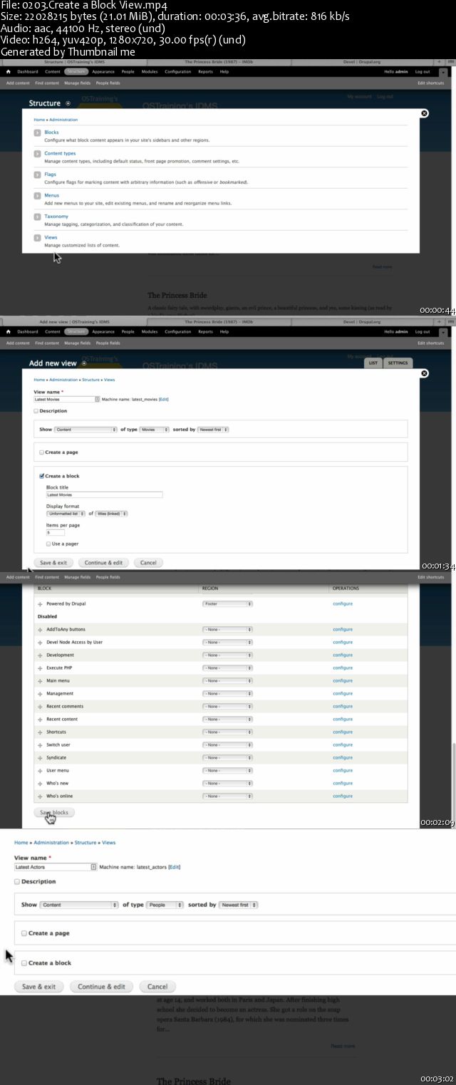 Ostraining - Drupal Intermediate