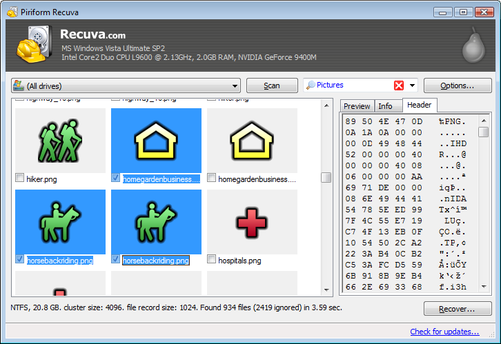 Recuva 1.52.1086 Professional / Technician + Portable