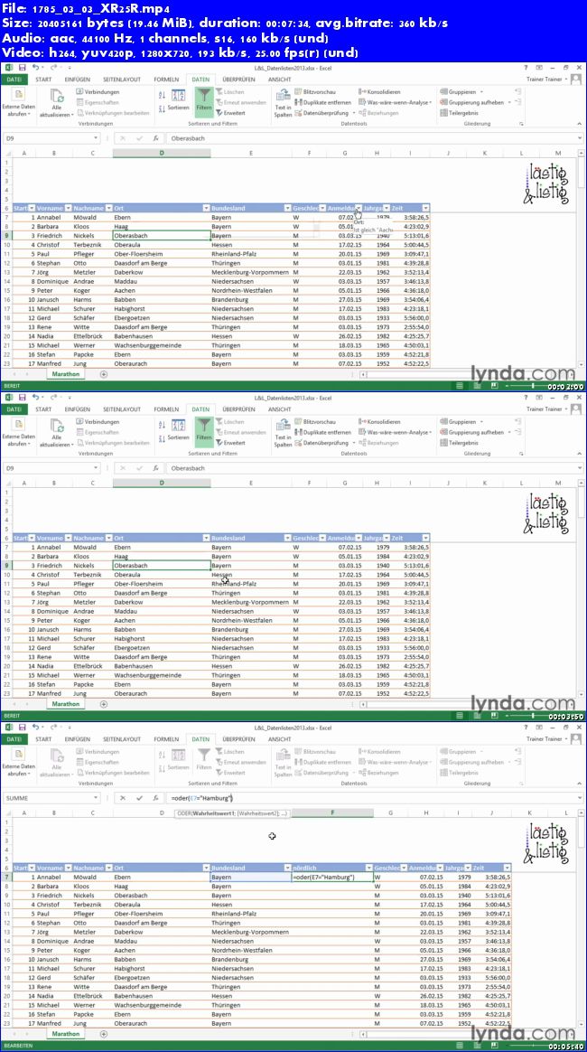 Video2Brain - Excel 2013: Datenanalyse