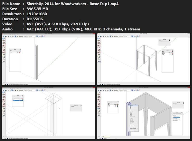 Sketchup for Woodworkers 2014 - Basic