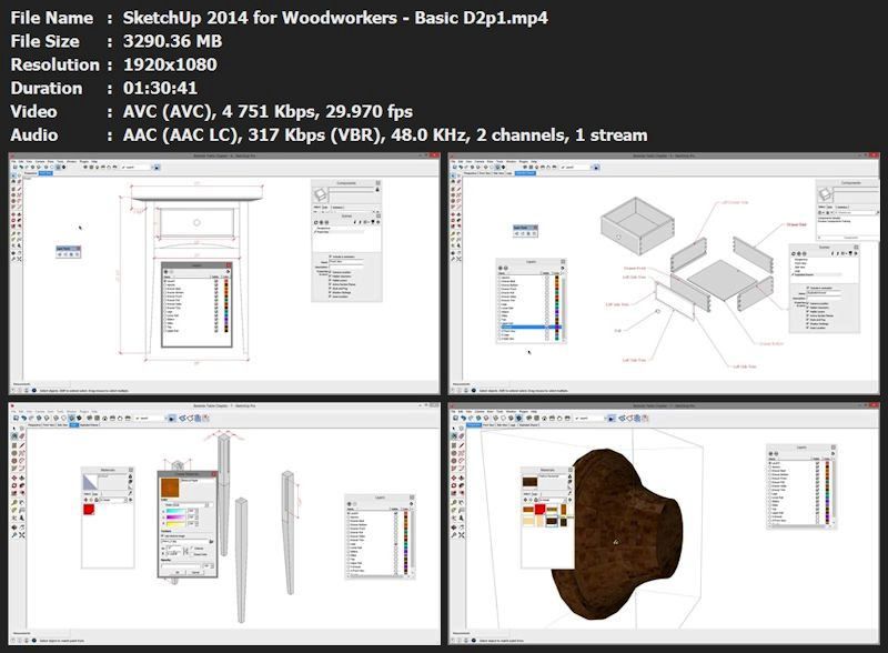 Sketchup for Woodworkers 2014 - Basic