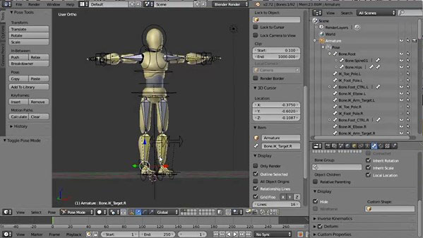 Lynda - Rigging a Humanoid Character with Blender