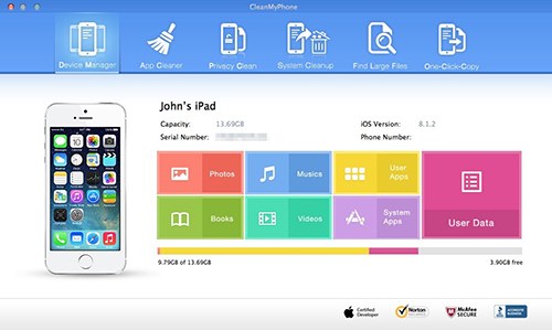 CleanMyPhone 3.6.1 Mac OS X