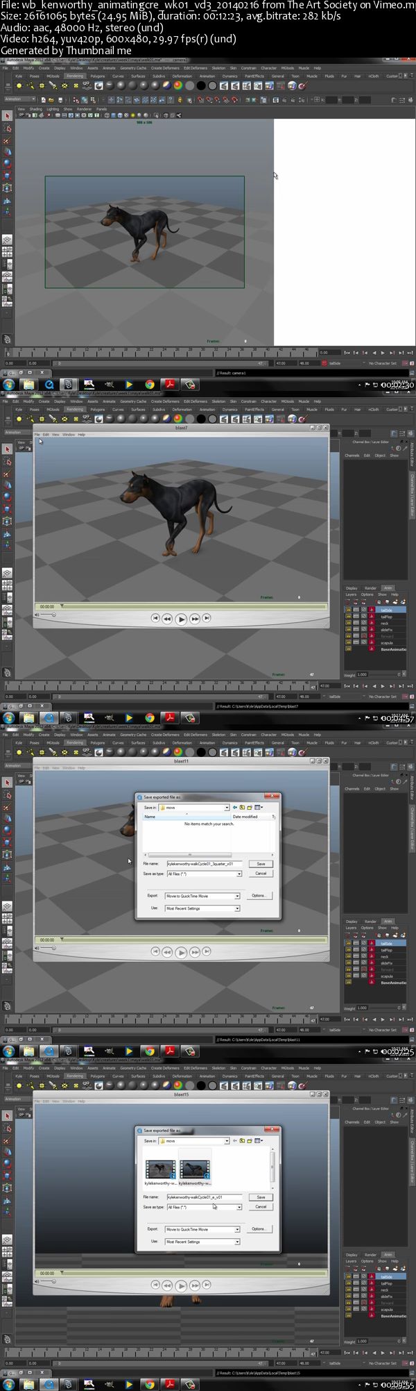 CGWorkshops - Animating Creatures for Games by Kyle Kenworthy 