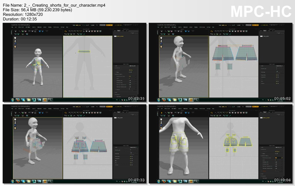 Complex clothes in 1 hour (Marvelous Designer+3ds max)