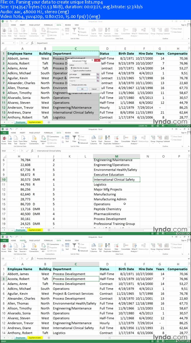 Lynda - Excel Tips with Dennis Taylor