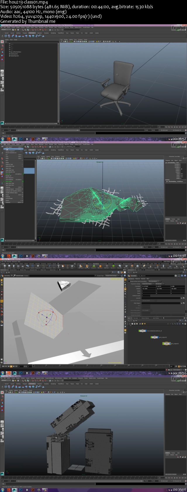 FXPHD - HOU213: Creating Dynamic Destruction FX in Houdini, Maya, & Nuke