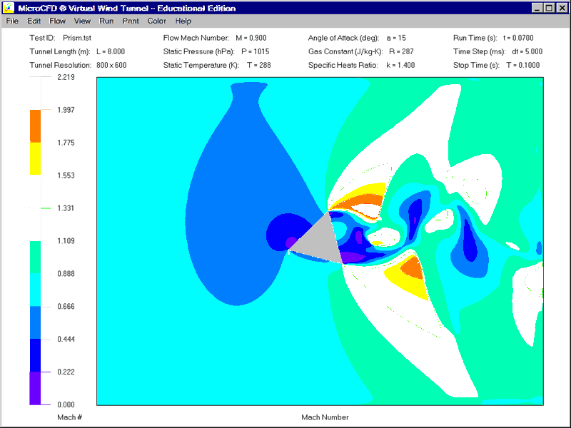 MicroCFD 2D Virtual Wind Tunnel Pro 1.8