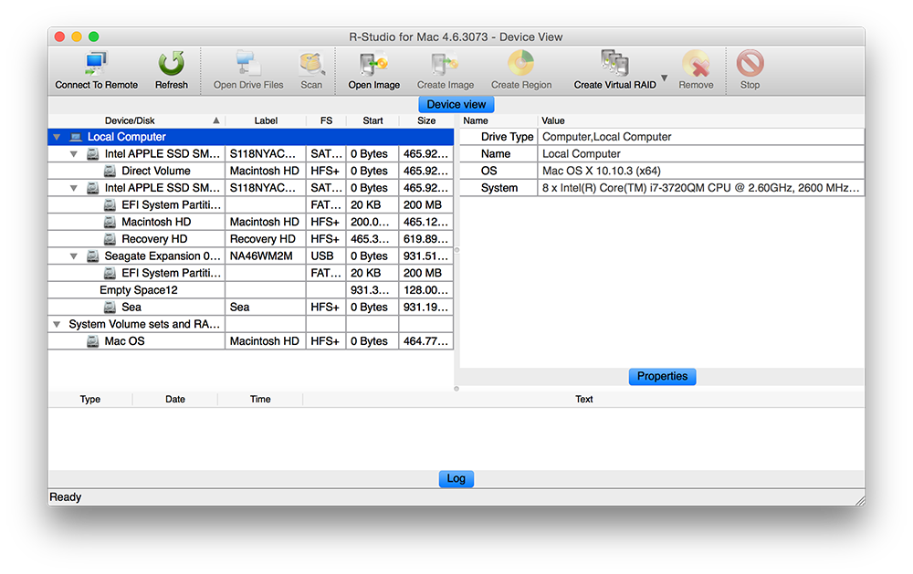 R-Studio 4.6 build 3073 Mac OS X