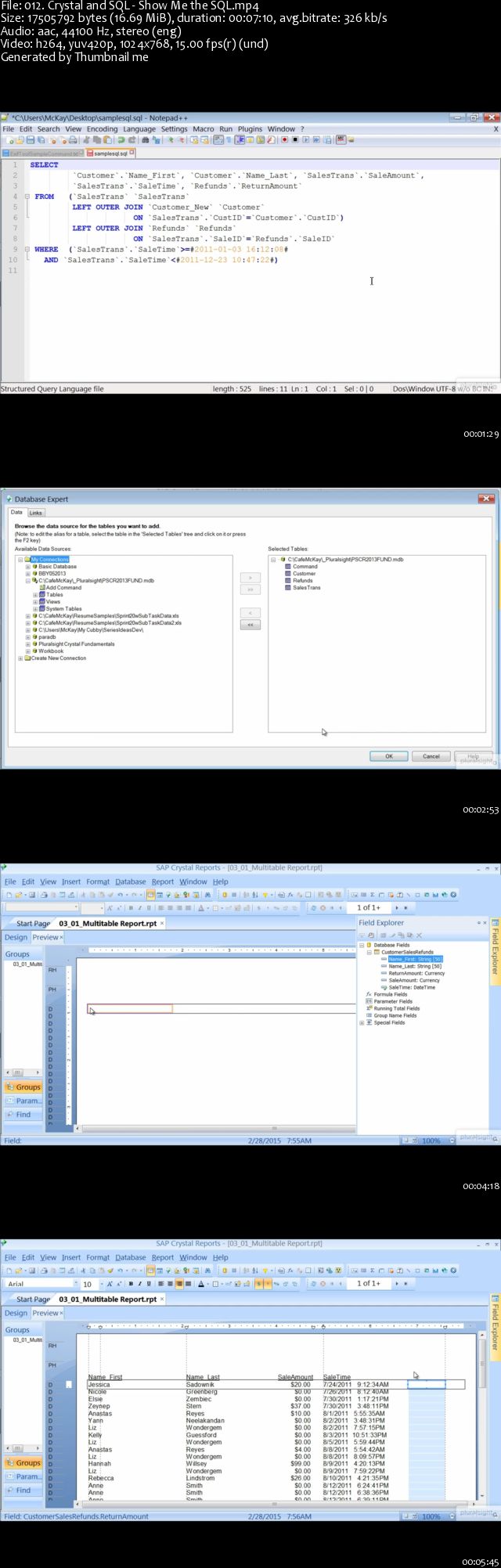 SAP Crystal Reports Fundamentals