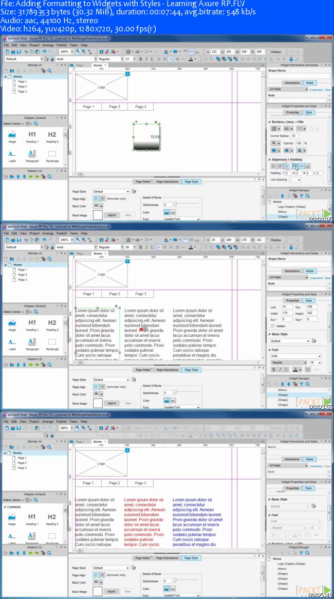 packtpub - Learning Axure RP