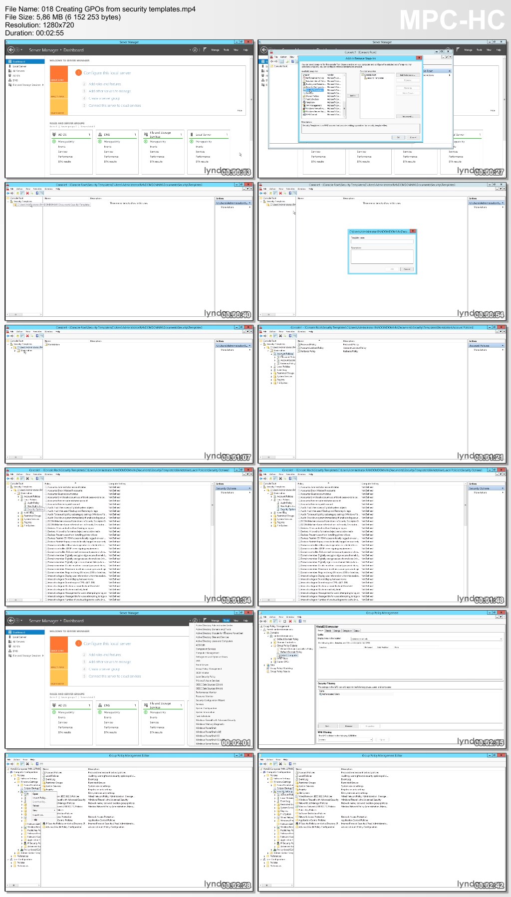 Lynda - Creating and Managing Group Policy for Windows Server 2012