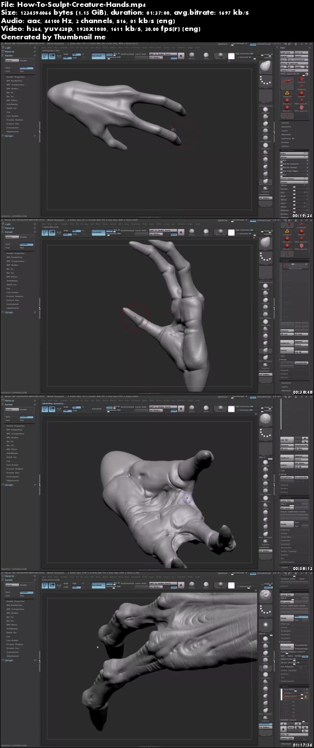 How To Sculpt Creature Hands - Dominic Qwek