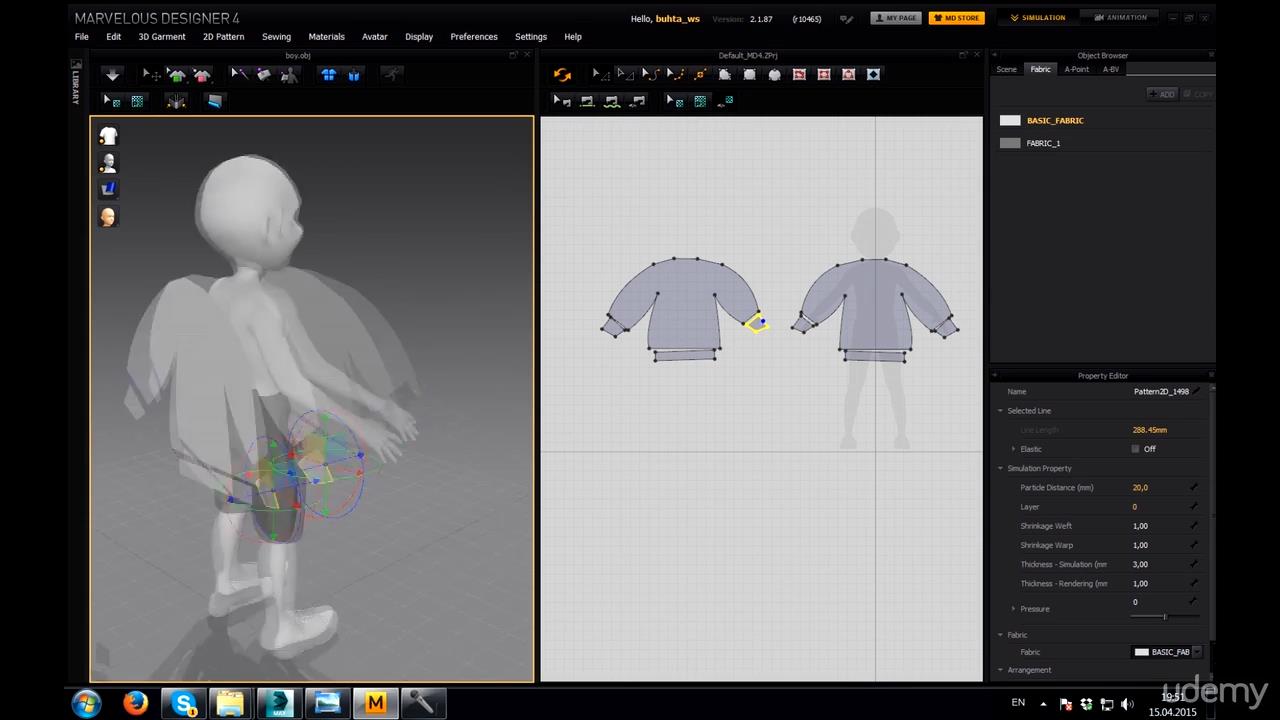 Complex clothes in 1 hour (Marvelous Designer+3ds max)