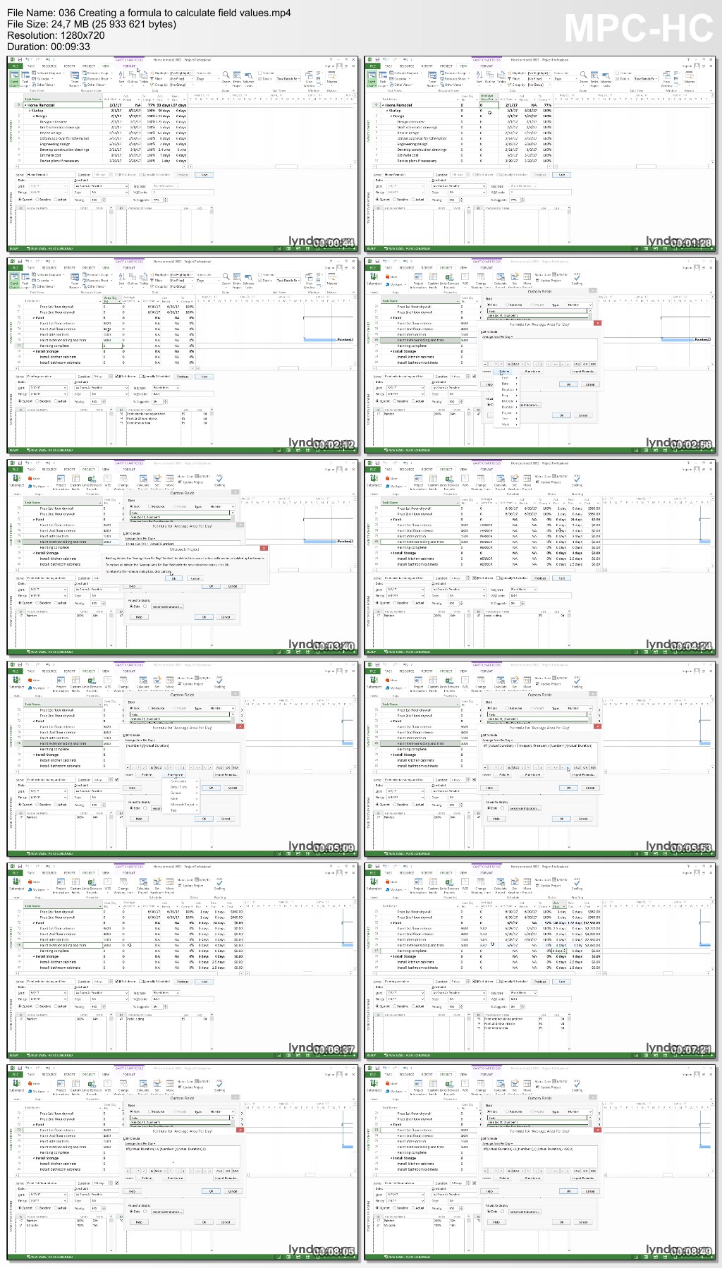 Lynda - Advanced Microsoft Project