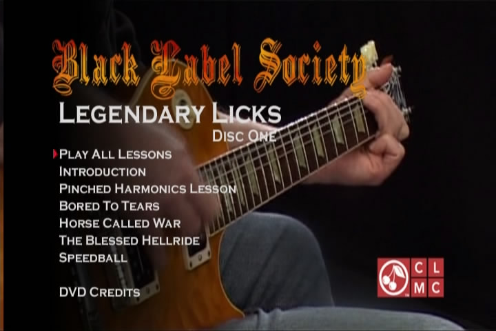 Guitar Legendary Licks - Black Label Society