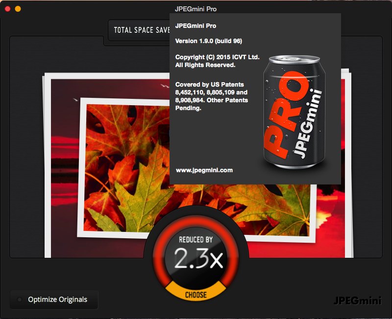 JPEGmini Pro 1.9 build 96 + plug-in for Adobe Lightroom Mac OS X